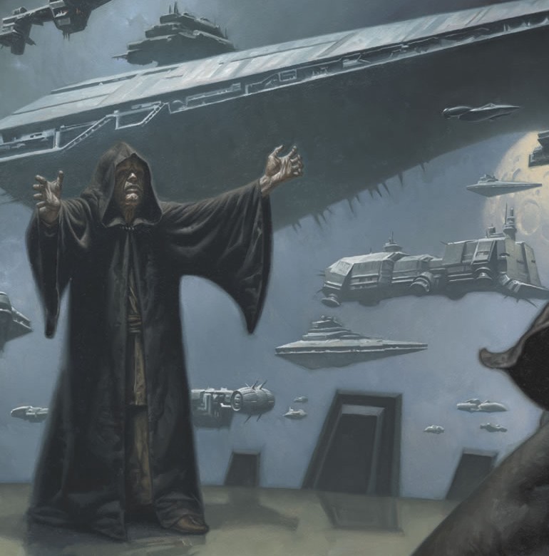 EMPEROR PALPATINE SHOWS OFF HIS NAVY.