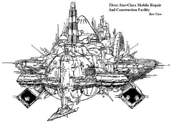 A LINE DRAWING OF A THREE STAR-CLASS FROM THE ORIGINAL CONCEPTUALIZATION PROGRAM.